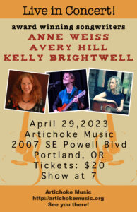 Anne Weiss - Kelly Brightwell - Avery Hill at Artichoke Music