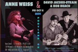 Anne Weiss, David Jacobs-Strain and Bob Beach in Concert - Portland OR on October 11, 2024